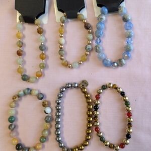 Elegant Multicolor Beaded Bracelets Set